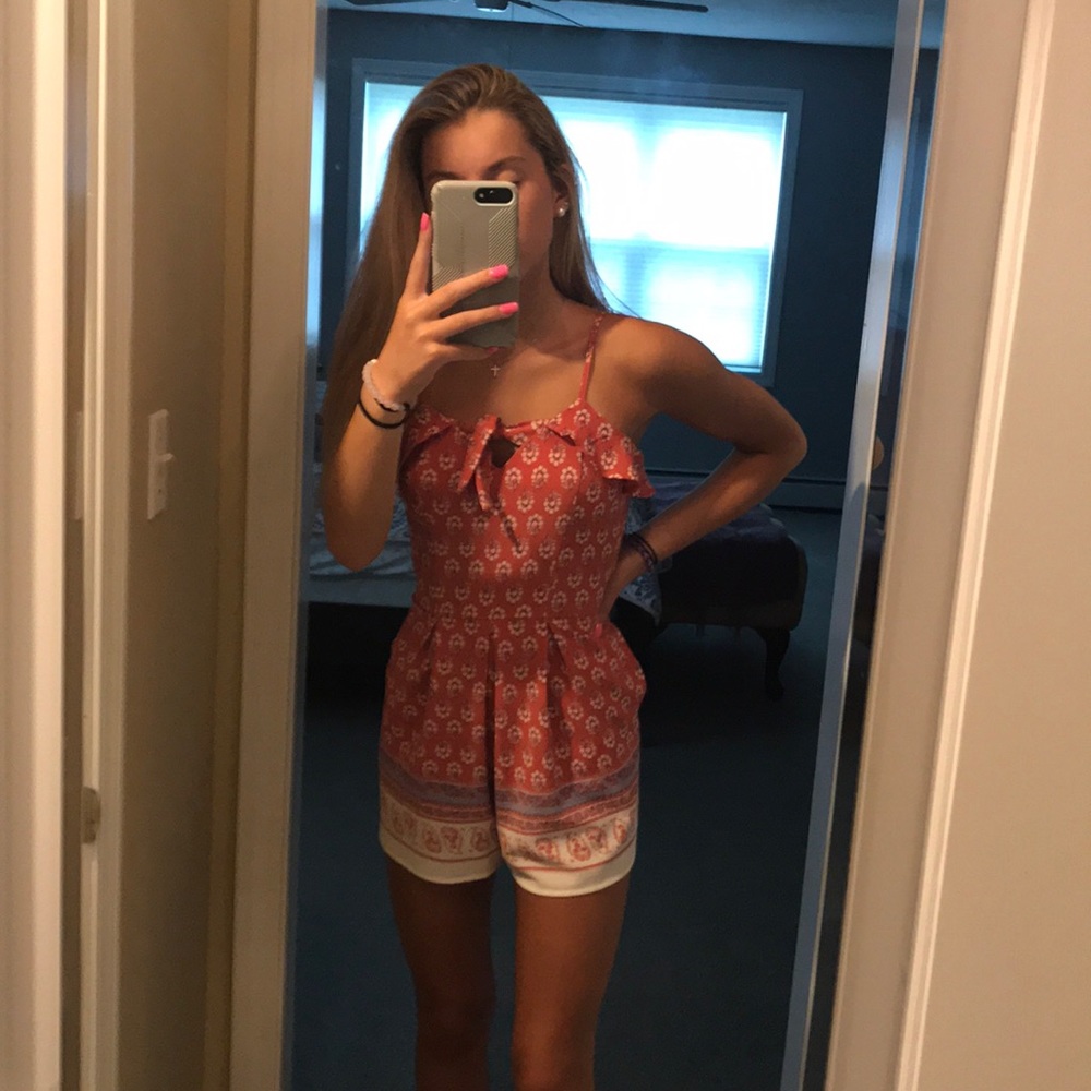 patterned romper